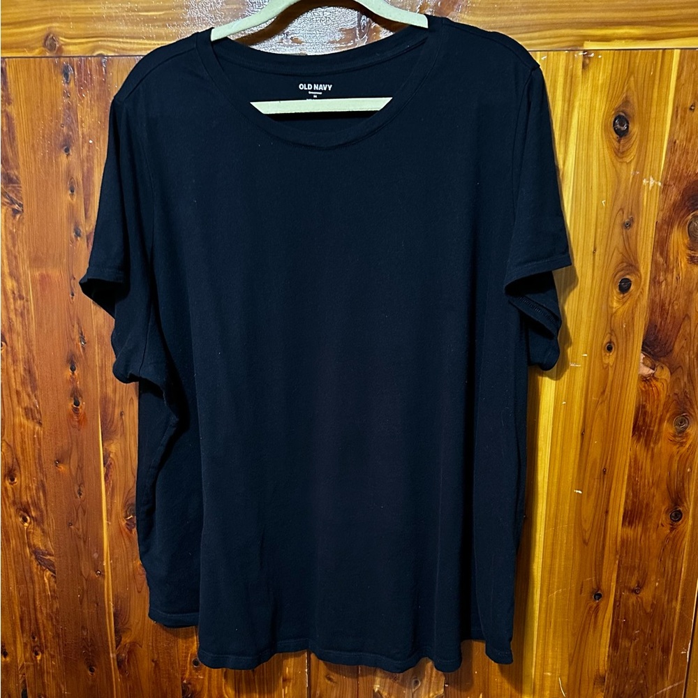 Old Navy Black T-Shirt 3X